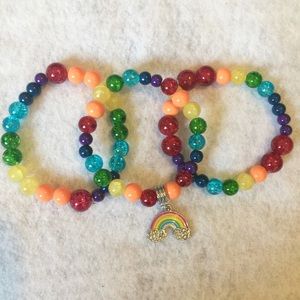 Pride inspired bracelet set.